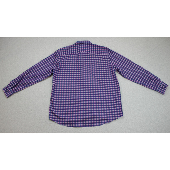 Johnston & Murphy Shirt Mens Large Check 100% Cotton Button Down Long Sleeve - Picture 3 of 7